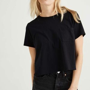 Womens Richer Poorer Black Crop Tee